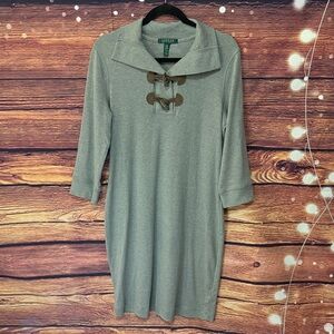 Ralph Lauren 3/4 sleeve.  Dress with Toggle Details